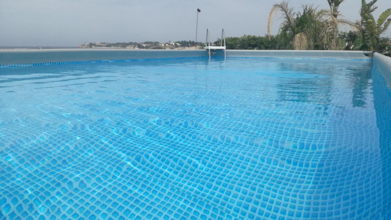 Casa Con Piscina E Vista Mare Dal Giardino Fanusa Exterior foto